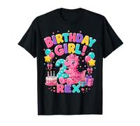 Rawr I'm 2 Two Rex Pink Dinosaur 2nd Birthday Girl Party T-Shirt