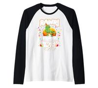 Rawr I'm 9 9th Birthday TRex Dinosaur 9 Years Old for Boy Manche Raglan