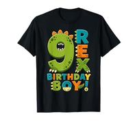 Rawr I'm 9 Nine Rex Dinosaur 9th Birthday Boy Party T-Shirt