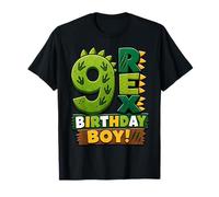 Rawr I'm 9 Nine Rex Dinosaur 9th Birthday Boy Party T-Shirt