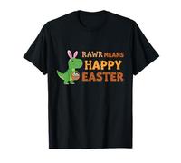 Rawr Means Happy Easter Funny T-Rex Dinosaure Oreilles de Lapin T-Shirt