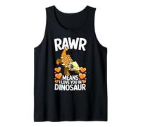 Rawr Means I Love You Motif Dinosaure Ankylosaure Débardeur