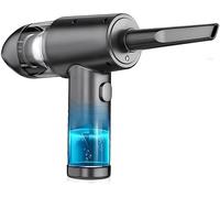 Rawrr Ventilateur à poussière électrique 2 en 1, 51000 TR/Min, 3 Vitesses 68 W, Rechargeable par USB, Mini aspirateur pour Voiture, Maison, Cuisine, Poils d'animaux, Bureau