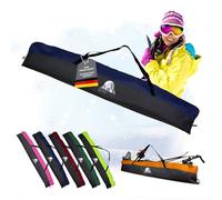 Rawstyle Housse de ski pour skis adultes et bâtons de ski 160 cm ou 180 cm ou 190 cm imperméable Sac pour skis Housse de protection pour sports d'hiver Rangement pour skis Modèle 2 (noir-bleu (160 cm