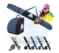 Rawstyle Sac de ski imperméable pour sports d'hiver - 160 cm et 180 cm - Modèle 3 (bleu marine chiné, 180 cm)