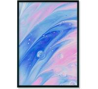 RAWWEST.BIS Cadre Photo 35x100 cm en Aluminium noir cadre decoration murale pour Affiche Poster Œuvre d'Art Photo Puzzle Verre Acrylique avec Filtre UV Fixation Verticale & Horizontale