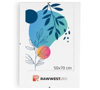 RAWWEST. adre Photo sans Bord 50 x 70 cm à Clips Plexi Rectangulaire