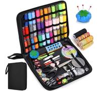 Raxfekr 230pcs Kit Couture Complet avec Boîte nécessaire couture Trousse de Couture pour Debutant Adulte Sewing kit fil a coudre Fil pour Voyage Famille Maison ou Travailler