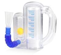 Raxfekro Appareil respiratoire pulmonaire 5000 MLAtem avec indicateur de flux sphérique et affichage de l'échelle, appareil respiratoire pour orthophonie et fonction pulmonaire
