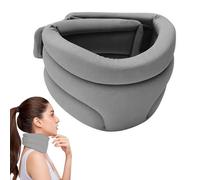 Raxfekro Collier Cervical Minerve Cervicale Femme Homme Collier Cervical Anti Ronflement Minerve cou Réglable Collier Semi-Rigide pour Cervicales Douloureuses (Gris)