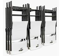 RaxGo Étagère de rangement pour chaise, support mural pliable pour chaises et système de suspension, pour la maison, le garage, robuste