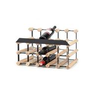 RAXI™ Show Premium Wine Rack en Bois de frêne au Design Luxueux pour 15X Bouteilles de vin