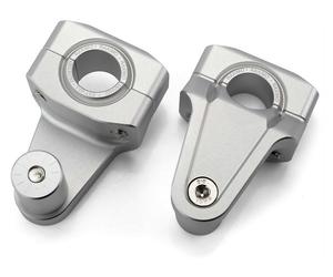 RAXIMO Rehausseur guidon Vario, hauteur 55 mm 22,2 mm, argent, avec ABE