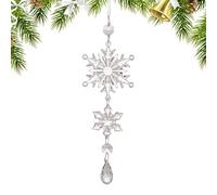 Raxove Artisanat avec ornements de flocons de neige, ornements de Noël avec des flocons de neige - Ornements suspendus pour les vacances en acrylique - Pendentif avec décorations de flocons de neige