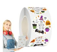 Raxove Autocollants Halloween, autocollants d'Halloween pour enfants | Décalques pour bouteilles d'eau,500 autocollants d'Halloween pour enfants, rouleau d'autocollants d'Halloween, étiquettes
