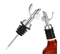 Raxove Bec à fermeture automatique, verseur pour bouteille pondérée - Verseur d'huile d'olive multifonction en acier inoxydable - bec réutilisable pour la distribution d'huile pour
