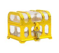 Raxove Boîte à jouets au trésor de pirates, boîte à jouets au trésor - Jouet décoratif pour ranger des objets anciens,Collection de trésors drôles, cercueil transparent des