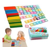 Raxove Cartes et bâtons de Chiffres à Compter, Jouets mathématiques à Compter, Jeux de comptage de nombres manipulateurs de mathématiques magnétiques, Jouet éducatif de mathématiques de calcul pour