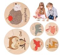 Raxove Classification des jouets en bois assortis, puzzle éducatif pour enfants, puzzle éducatif d'animaux pour classer les formes, puzzle éducation précoce pour anniversaire année
