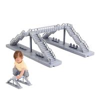 Raxove Décoration de passerelle surélevée assemblée, modèle de passerelle pour enfants | Kit de construction d'une passerelle - Ensemble de scénarios de passerelle de chemin de fer pour enfants,