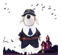 Raxove Déguisement de chien cavalier, costume amusant pour Halloween, fête d'Halloween, défilé de festival, voyage d'Halloween, accessoires photographiques