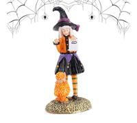 Raxove Figurine de sorcière, figurines de sorcière d'Halloween, figurine de collection statue de sorcière de table, figurines de sorcières en résine réalistes et fascinantes montrent des sculptures de