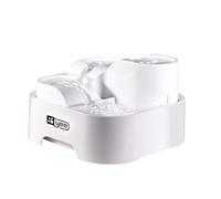 Raxove Fontaines pour chat d'intérieur, Fontaines pour chat à boire, Bols pour abreuvoir pour chien à 3 emplacements pour intérieur - Fontaine pour chat silencieuse avec filtrage, bol pour chat, chien