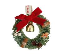 Raxove Guirlande de voiture en plein air, guirlande d'escalier, guirlande de Noël artificielle, guirlande festive atmosphérique avec cloche d'or, fournitures d'art mural pour arbres de Noël, portes
