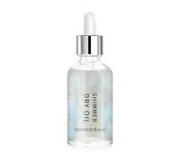 Raxove Huile sèche chatoyante, huile corporelle chatoyante, Huile surligneur pour le visage à paillettes pour le corps, 15 ml, Maquillage surligneur à couverture complète résistant à la transpiration,