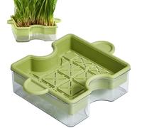 Raxove Jardinière pour chat pour chats d'intérieur, jardinière pour chat - Jardinière pour chat Design Puzzle avec double couche | Plateau pour chats avec boîte de plantation multifonctionnel pour