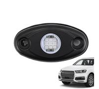 Raxove Lumières de roche de camion, lumières LED de voiture sous-sol, lumières de roche RVB étanches IP67, lumières LED de voiture, lumineuses, durables, faciles à installer pour voiture, SUV, femmes
