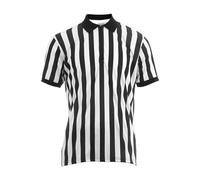 Raxove Maillot d'arbitre à rayures pour homme - Maillot d'arbitre officiel - Élégant pour homme - Respirant avec col - Confortable à porter - Maillot de sport à rayures pour femmes hommes adultes