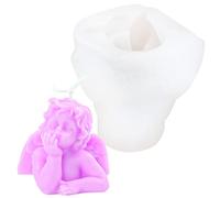 Raxove Moules en Silicone Ange | Moule à Savon Bougie Bébé Angel,Moule en Silicone pour Chocolat, Bonbons, Décorations pour Gâteaux, Bougies, Savon, Argile, Craie, Art