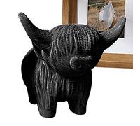 Raxove Statue de la vache des Highlands écossaises - Sculpture de Vache Plateau - Bull Toys Artefact Imprimé en Veau Vache Cadeau Vache Impression Décor