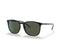 Ray - Ban Unisex RB4387 601/71 Lunettes de soleil Injecté Noir Vert Carré Normale