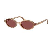 Ray - Ban Unisex Ray - Ban RB4472 685675 Lunettes de soleil Injecté Tortue Violet Ronde Normale