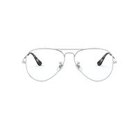 Ray-Ban 0RX 6489 2501 55 Lunettes de Soleil, Argenté (Silver), Mixte Adulte