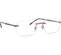 Ray - Ban Unisex Ray - Ban RX3768V 3202 Montures optiques Métal Rouge Transparent Géométrique Normale