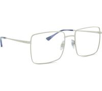 Ray - Ban Unisex Ray - Ban RX6553 2501 Montures optiques Métal Argent Transparent Carré Normale