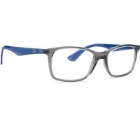 Ray - Ban Unisex Ray - Ban RX7047 5769 Montures optiques Injecté Gris Transparent Carré Normale