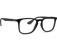 Ray - Ban Unisex Ray - Ban RX7074 5364 Montures optiques Injecté Noir Transparent Carré Normale