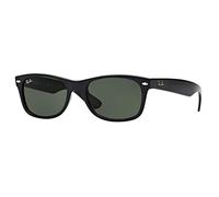 Ray - Ban Unisex RB2132 NEW WAYFARER 901 Lunettes de soleil Nylon Noir Vert G15 Carré Normale