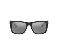 RAY BAN - 4165 - Lunettes de soleil Homme, Rubber Black/Grey Mirror Silver