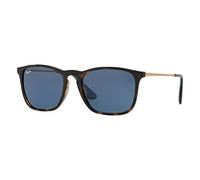 Lunettes de soleil Ray-ban Rb4187 chris col. 639080 Hommes Carré Havana