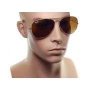 Ray-Ban Aviateur Rb3025 001/33 62mm XL Hommes Soleil Arista Or B-15 Marron Neuf