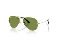 Ray - Ban Unisex Ray - Ban RB3025 AVIATOR 001/4E Lunettes de soleil Métal Or Vert Pilote Normale