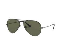 Ray-Ban Lunettes de soleil Aviator 3025/002/58 Mixte – Noir – Verres polarisants – 58 mm
