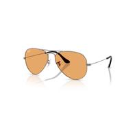 Ray - Ban Unisex Ray - Ban RB3025 AVIATOR 004/33 Lunettes de soleil Métal Gris Orange Pilote Normale