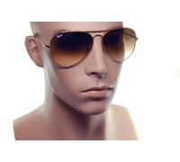 Ray-ban Aviator Metal II Rb3689 9147/51 62mm XL Soleil or Brun Dégradé