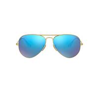 Ray - Ban Unisex Ray - Ban RB3025 AVIATOR 112/17 Lunettes de soleil Métal Or Bleu Pilote Normale